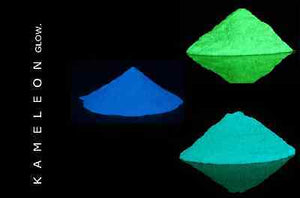3 Colour GLOW in the Dark Pigment Powder Package (60 Grams) Total