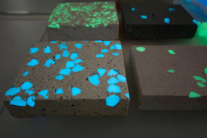 Glow in the Dark GEMSTONE BLUE Pebble Stones (15-20mm) Size