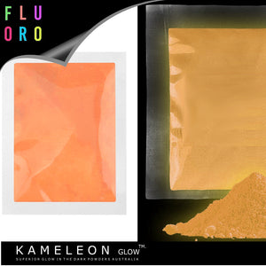 FLUORO ORANGE - Glow in the Dark pigment powder