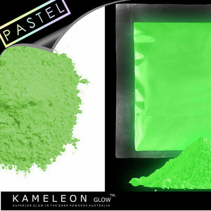 PASTEL GREEN - Glow in the Dark pigment powder
